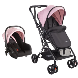 Coche Travel System Vox Bebesit - Beige - Gris - Rosa